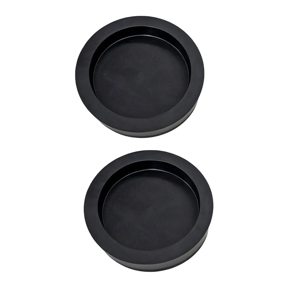 2 Pack Rubber Vibration Dampening Pads for Equipment Feet 10.2cm Outer 7.9cm Inner Diameter Floor Scratch Protector