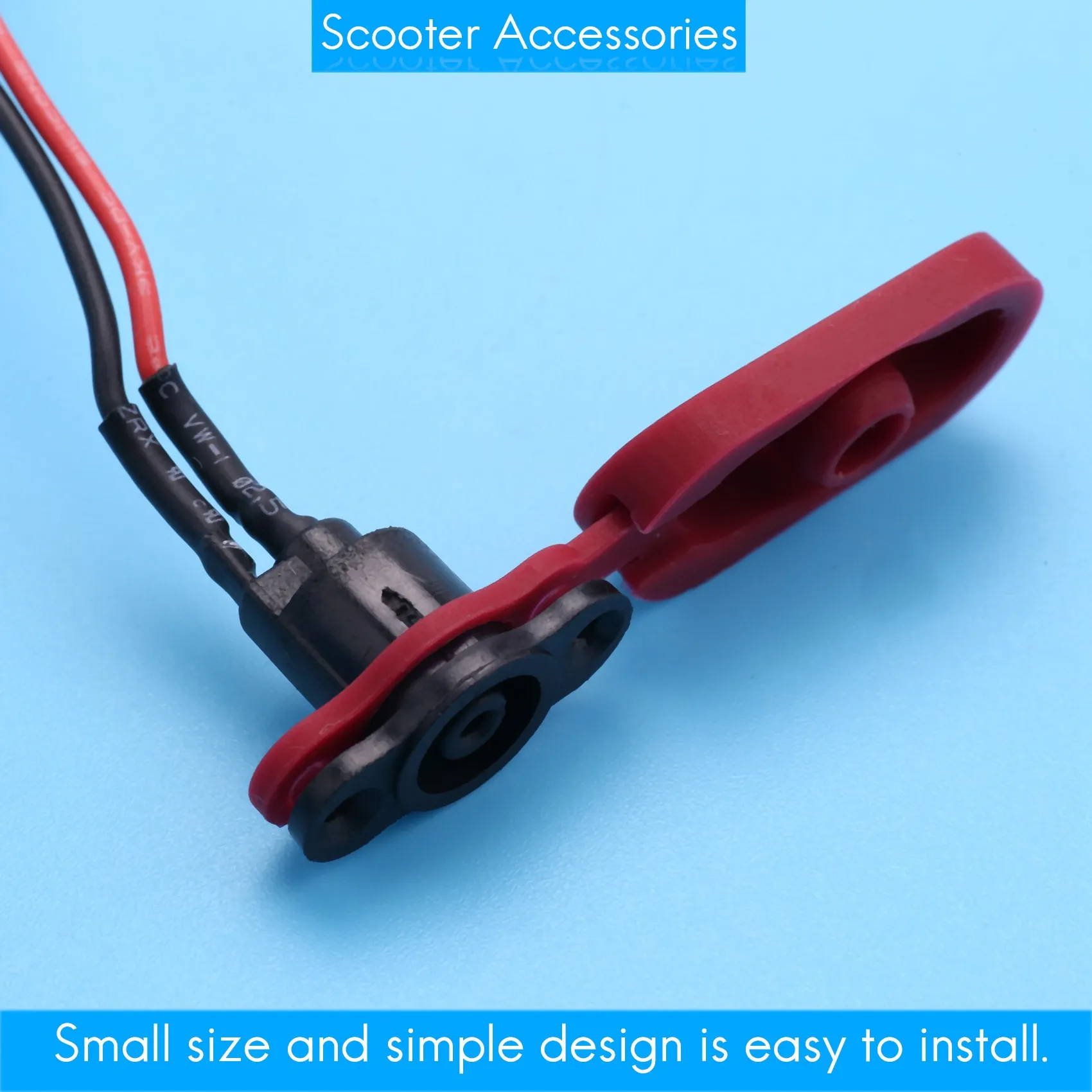 For M365 Electric Scooter Charging Hole Cover with Charging Cable Charging Port Plastic Waterproof