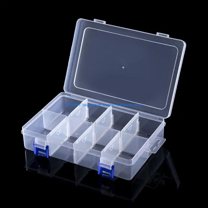 367D Tool Box PP Plastic Tool Case Suitcase Impact Resistant Tool Box 8 Grids