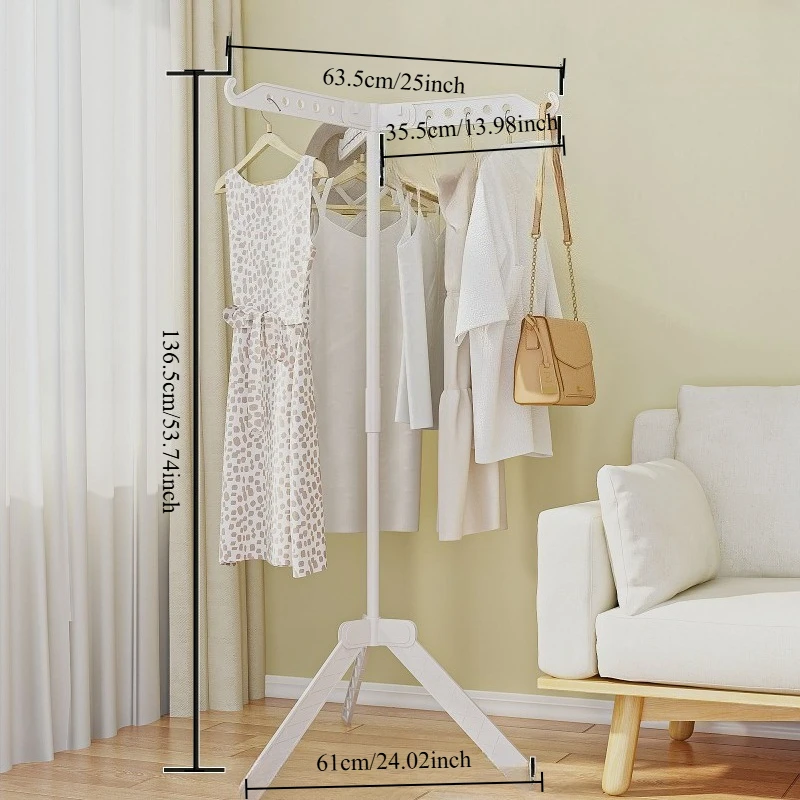 Hot-selling foldable drying rack Floor-to-ceiling bedroom balcony drying rack Multifunctional household drying rack