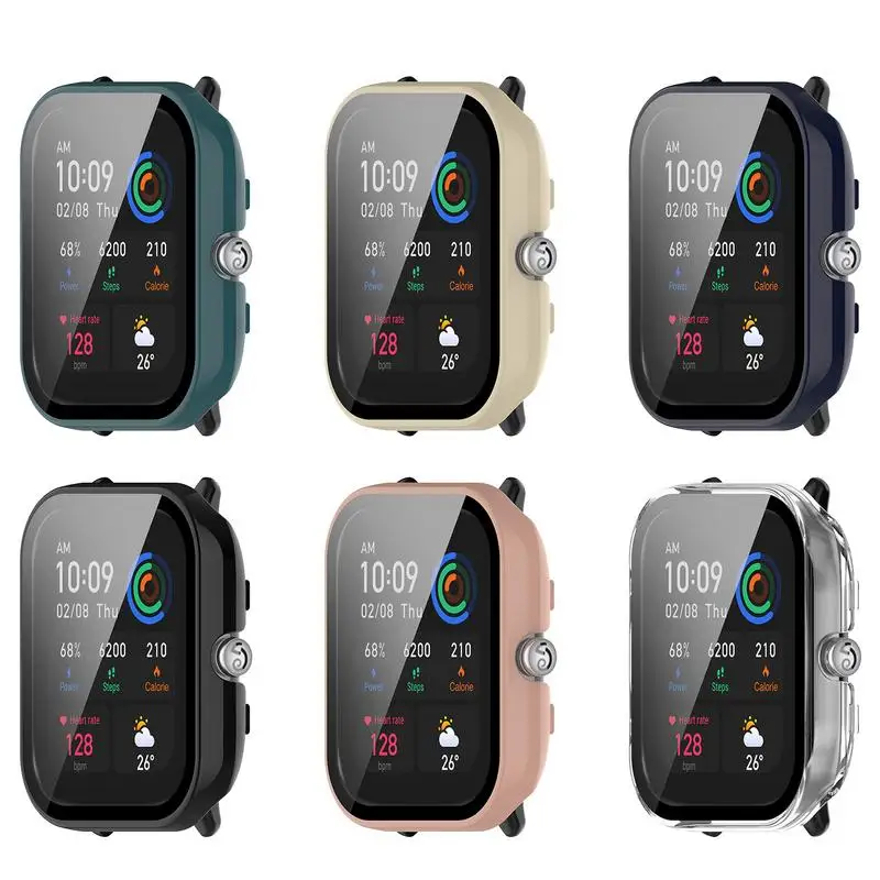 PC Protective Cover For Amazfit4 Mini Full Screen Protector Case Film GTS4 Mini Watch Protection Case