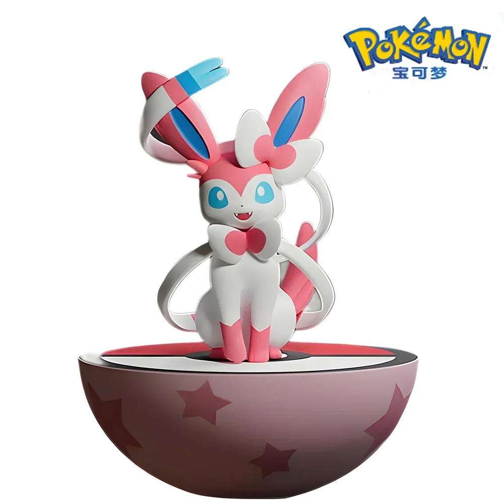 

Genuine Pokemon Tumbler Action Figures Pikachu Gengar Sylveon Sprigatito Anime Cute Interesting Small Ornament Doll Toy Kid Gift