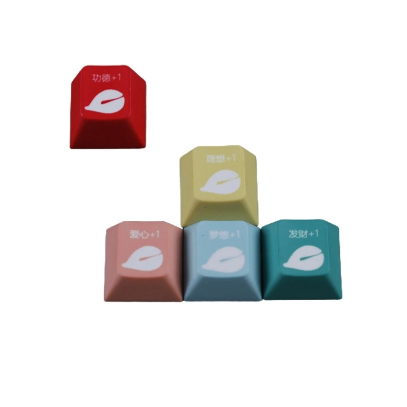 Cartoon Keycap Set PBT Keycap Dye-subbed Keycap for MX Mechanical Keyboard for Improved Typing Experience Standard heigh