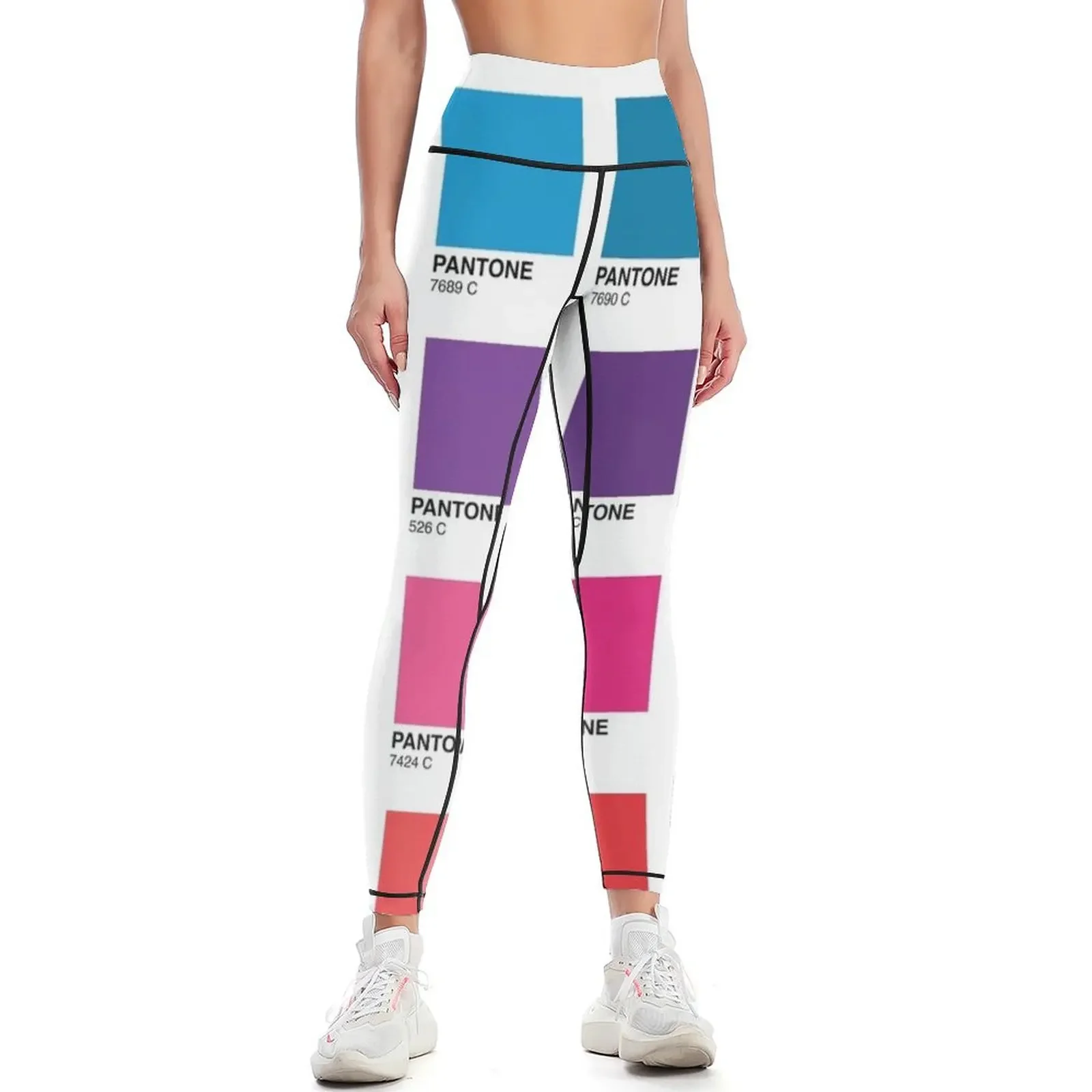 

Shades of Pantone Colors Leggings flared legging gym workout shorts Womens Leggings