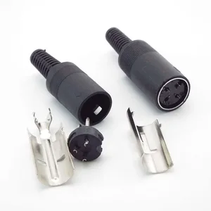 Schweißanschluss DIN 3 4 5 6 7 8 Pins Din männlicher Stecker mit Plastikgriff + weiblicher Solhoke 12 Hauptverkaufsstecker für Schweißmaschinen - №11
