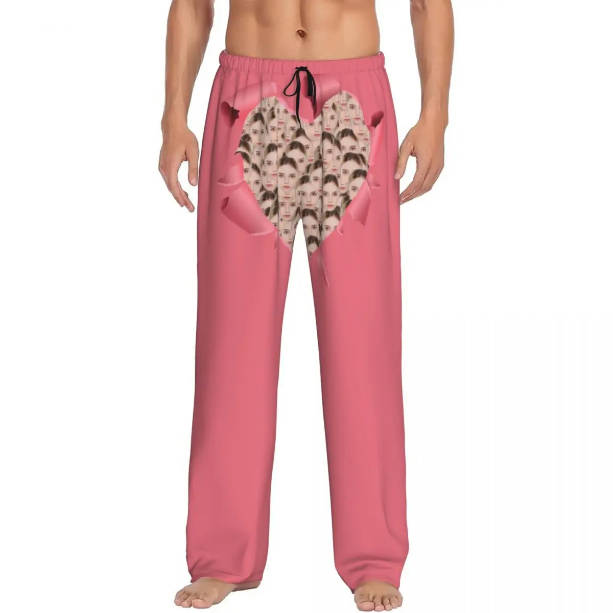 

Custom Men's Custom Personalized Head Face Photo for Boyfriend Gift Pajama Pants Sleepwear Sleep Lounge Bottoms with Pockets