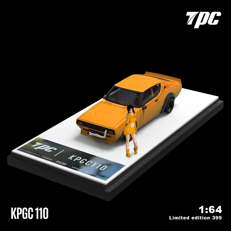 TPC 노란색 다이캐스트 모델 자동차, 1:64 LBWK KPGC110