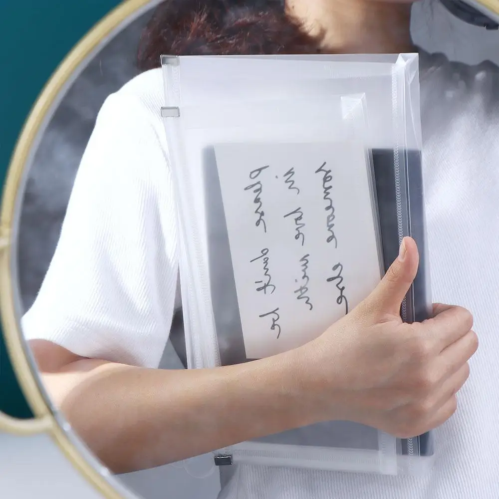 Filing Bags Zipper Folders Binder Bag Desk Storage Zipper Pouch School Folder Binder Pockets Document Bag Office File Holder