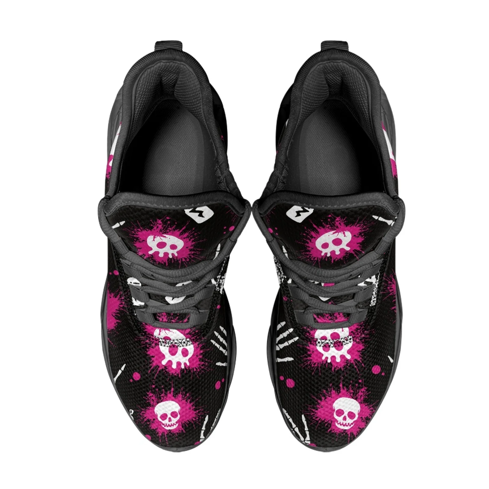PENSTROLL Skull Pattern Design Breathable Mens Running Sneaker for Athletes Mesh & EVA Athletic Shoes Athletic Trainer