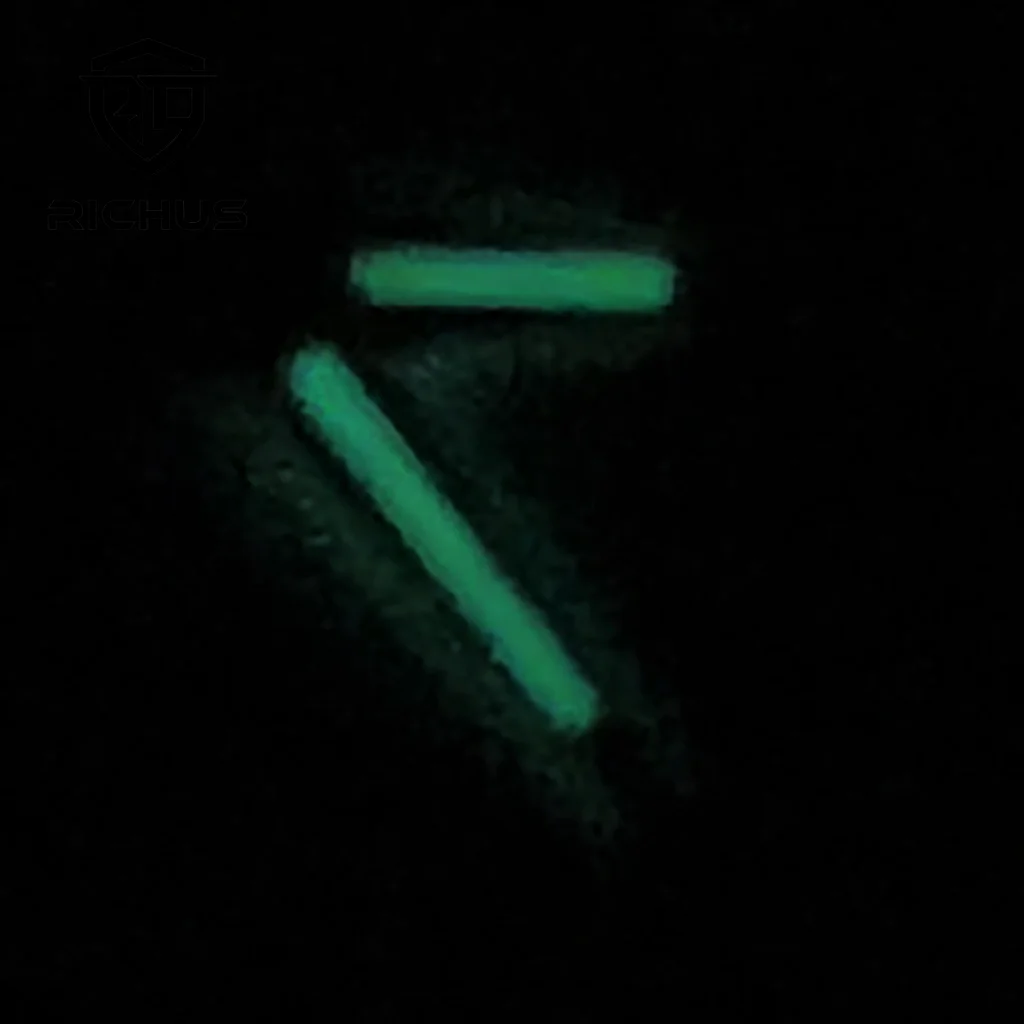 RICHUS NH35 ساعة يد فضية ساعة يد خضراء مضيئة تناسب NH34 NH35 NH36 ETA2824 2836 Miyota8215-DG حركة #6