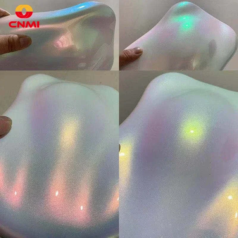 

50g White Chameleon Mica Powder Pigment Color Shift Blue to Violet Pearl Pigment For DIY Epoxy Resin/Slime/Watercolor/Car Paint