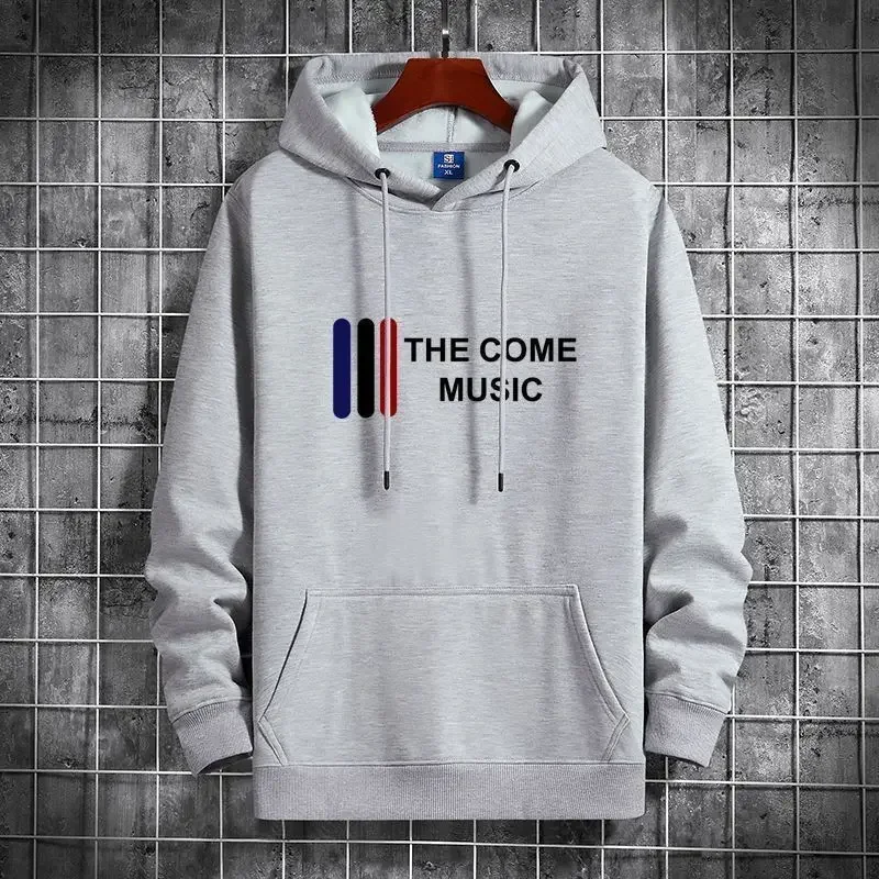 LIBIELIY Fashion Hooded Loose Printed Letter Casual Hoodies Men's Clothing 2025 Autumn New Oversized Korean Tops All-match Sweat
