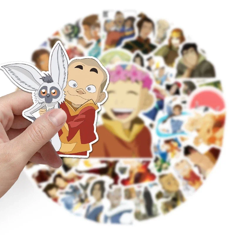 50/30/10PCS Avatar Aang Korra Zuko Popular Anime Peripherals Personalized Mobile Phone Tablet Refrigerators Decorative Stickers