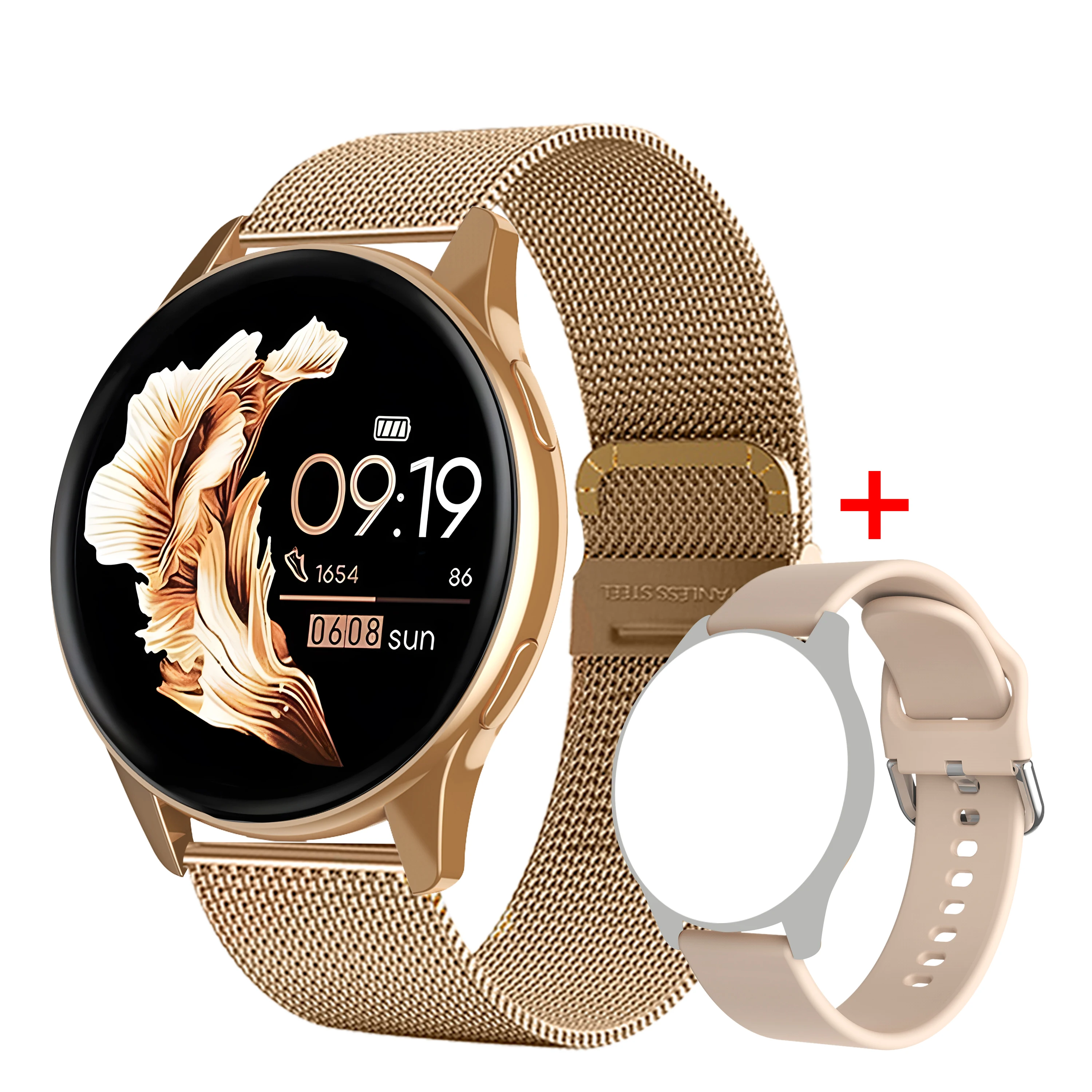 Smart Watch HD Touchscreen Hartslag Slaap BP Gezondheidsmonitoring voor Android IOS Telefoon BT Oproep Sport Smartwatch voor heren Dames - afbeelding 1