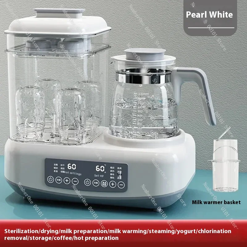 Baby Bottle Sterilizer with Drying Two-in-one Warm Milk Heater Constant Temperature Kettle Feeding Milk Mixer Electric 220v