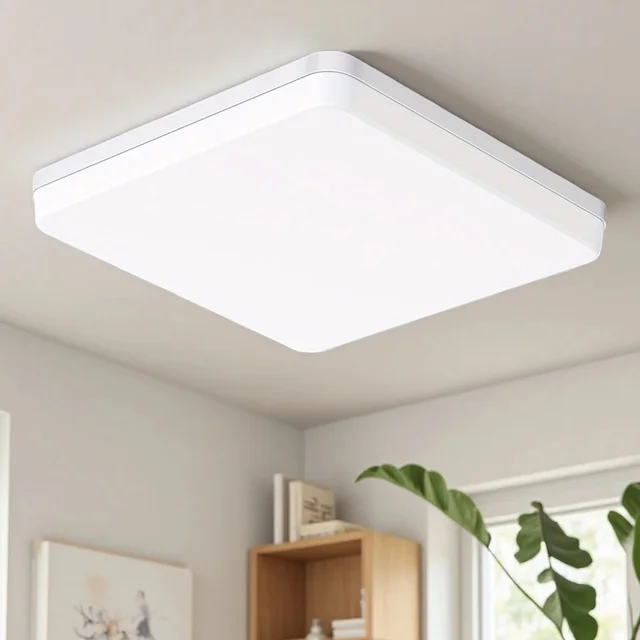 Modern LED Ceiling Lamp 18-48W Flush Mount 3000K-6000K Daylight Home Lighting for Bedroom Living Room Kitchen Hallway