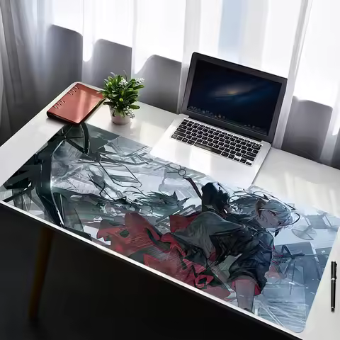 Mouse Pad PC Non Slip Rubber A-arknights Anime Mousepad Laptop Gamer Cabinet Keyboard Pad Office Computer Gaming Desk Mouse Mat