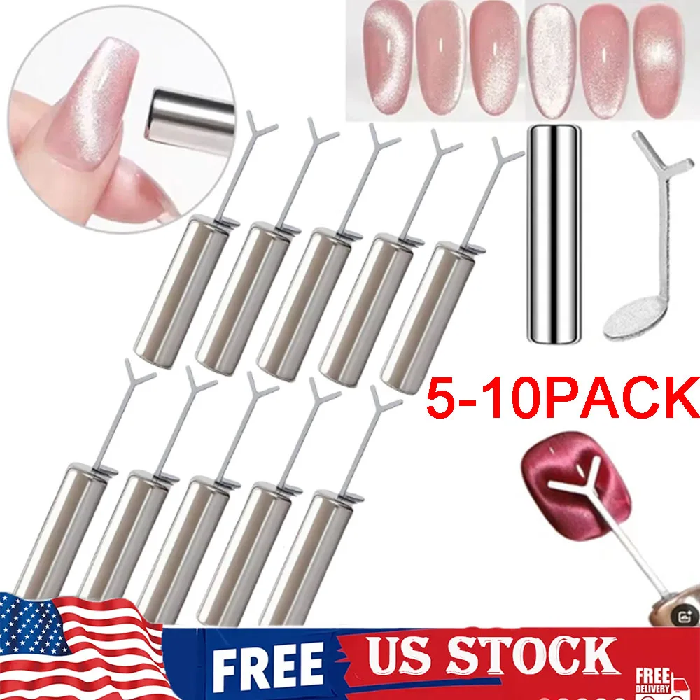 

Heart Shaped Cat Eye Magnet Y-shape Cat Eye Nail Magnet Set Love Pattern Magnet Suitable for DIY Gel Polishing Magnetic Tools