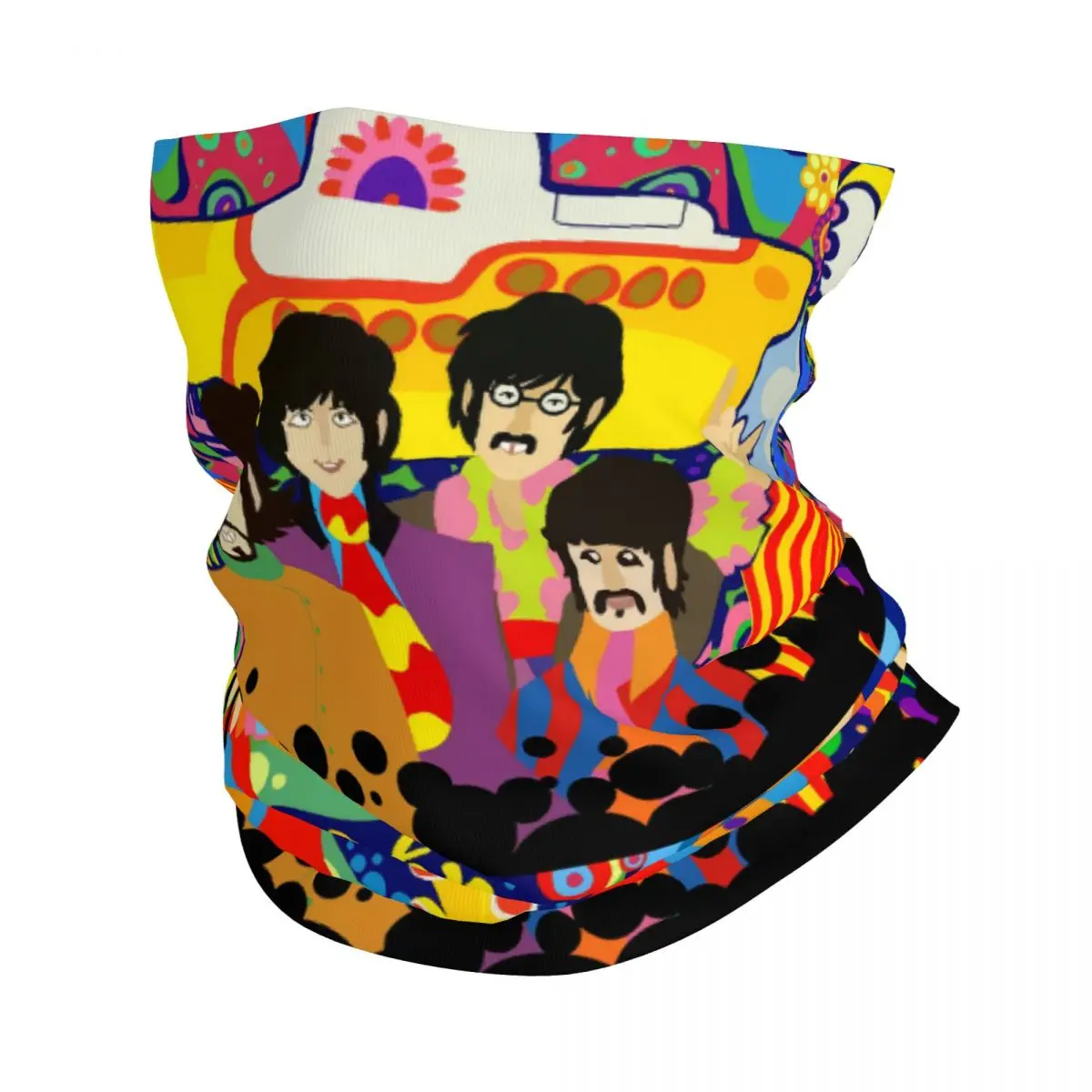 Custom The Beatle Heavy Metal Rock Bandana Neck Gaiter UV Protection Face Scarf Cover Men Women Headwear Tube Balaclava