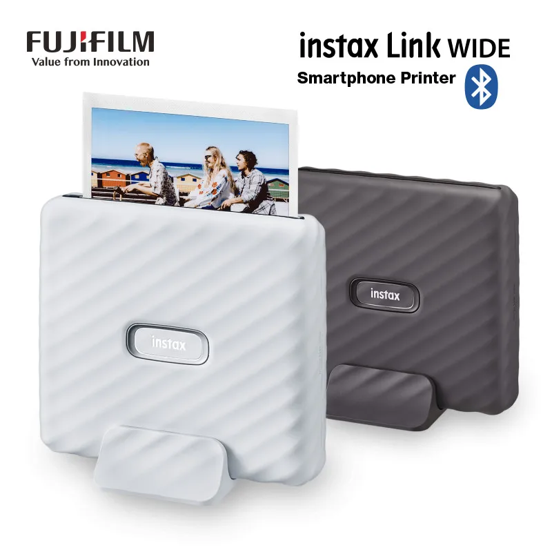 Original Fujifilm Instax Link Wide Printer in Fun Mode Disposable Imaging Printer with Optional Fujifilm Instax Wide Film Paper