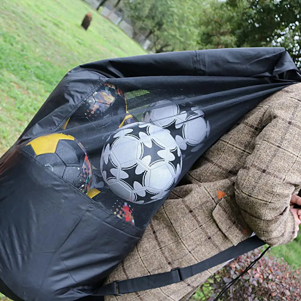 Football Storage Bag Multi-function Portable Soccer Carrying Sack Outdoor Soccer Bag Balls Organizer for Beach