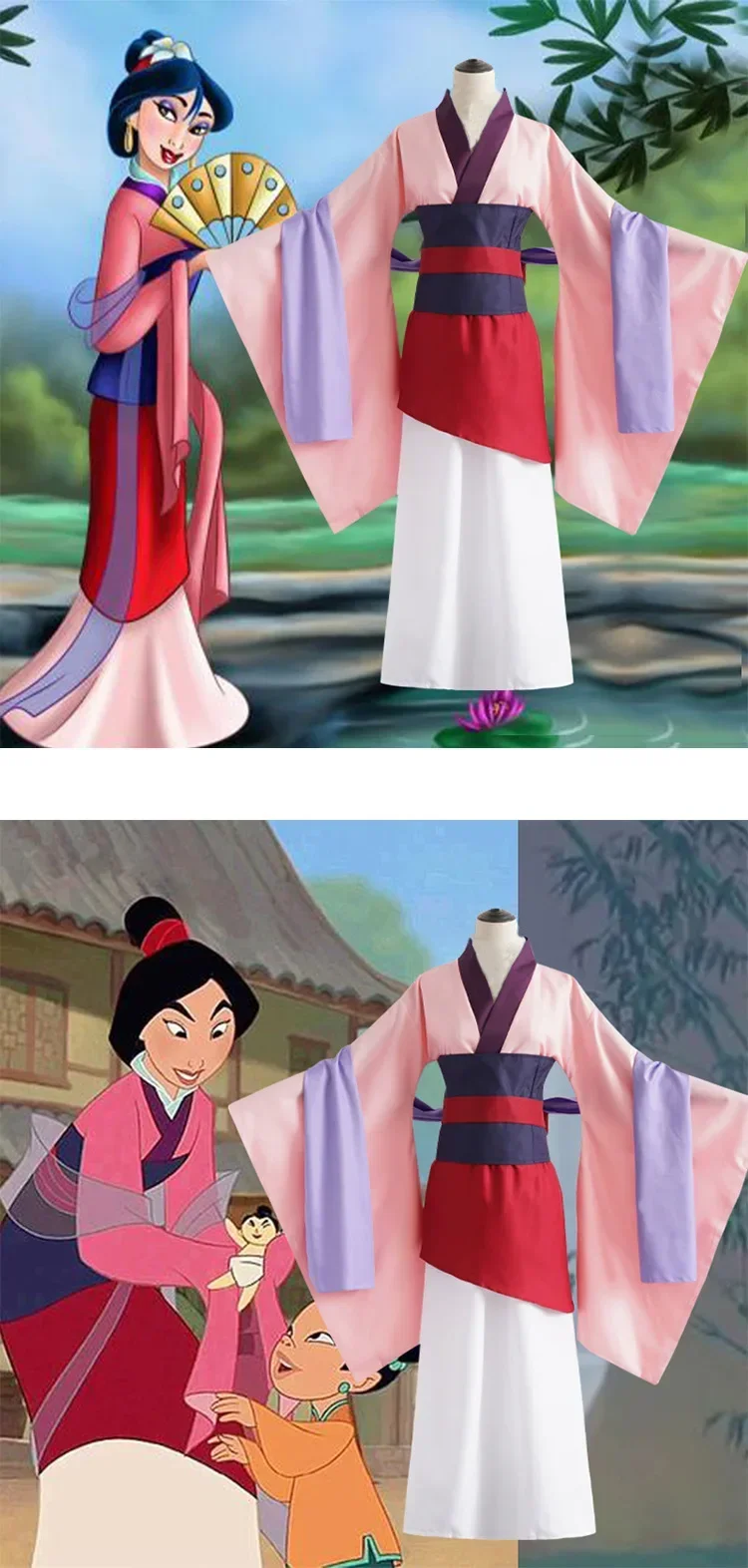 Disfraz de Mulan para mujer, vestido de princesa Hanfu, disfraz de guerrera, disfraz de heroína china Hanfu, traje para fiesta de Carnaval y Halloween