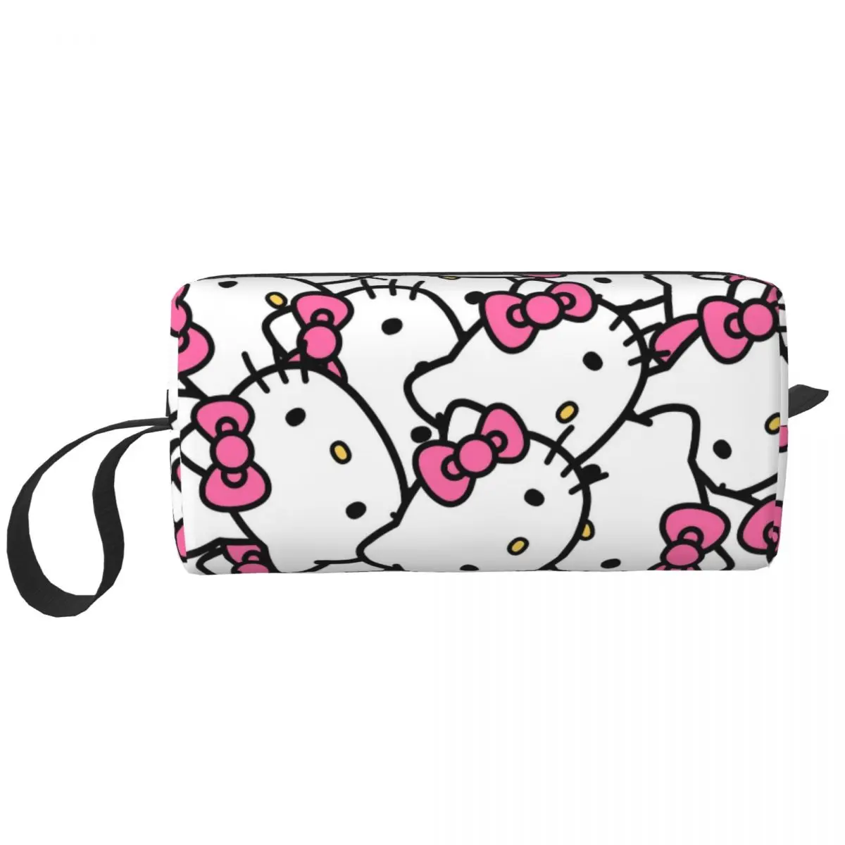 

Hello Kitty Cartoon Pattern Large Makeup Bag Zipper Pouch Travel Cosmetic Bags Storage Bag for Unisex