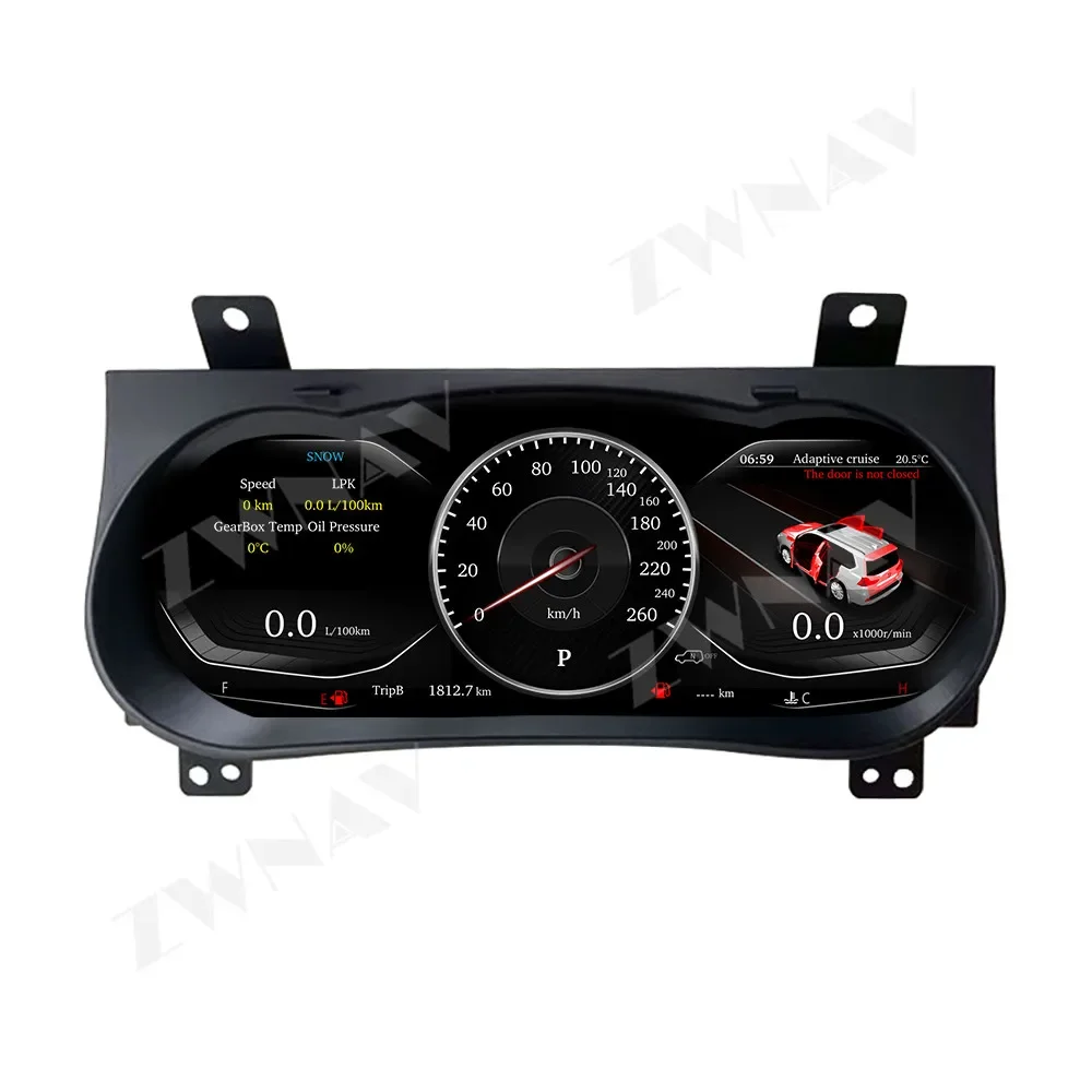 

ZWNAV ЖК-цифровой кластер для Toyota Hilux 2016-2024 ЖК-дисплей приборной панели автомобиля, ЖК-дисплей, спидомеры кабины