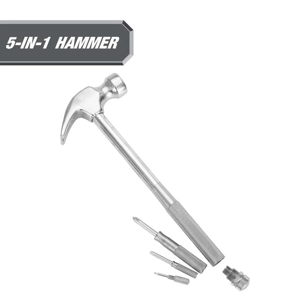 

Hyper Tough 5-in-1 Hammer & Screwdriver Set