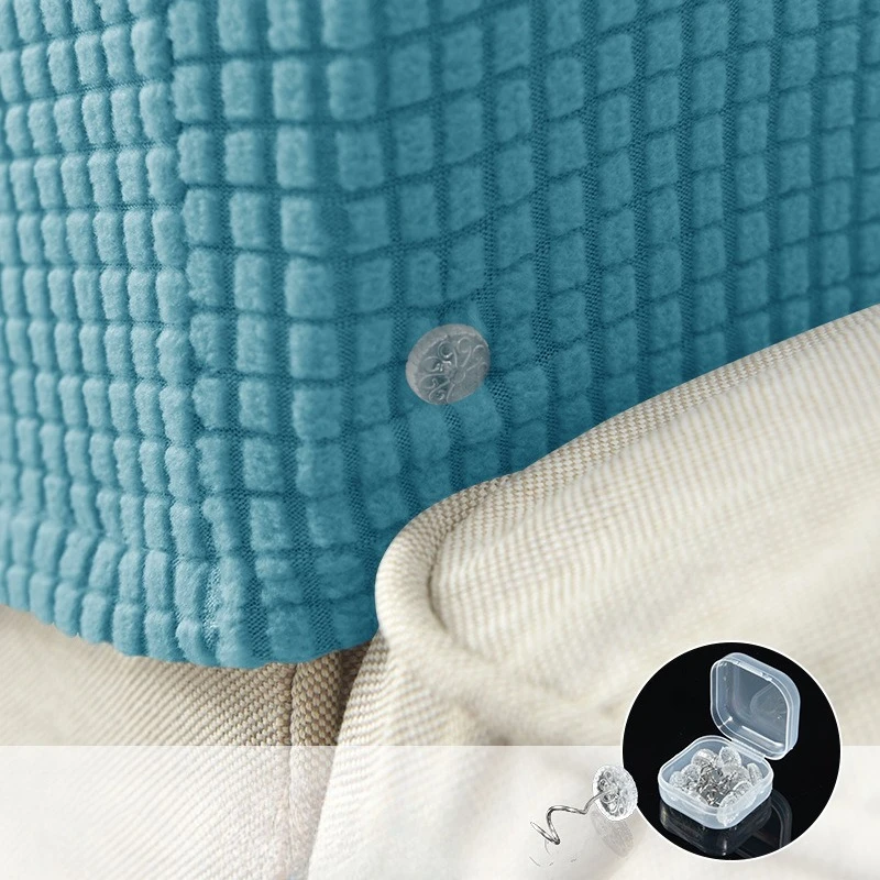 1pair Elastic Sofa Armrest Protective Cover, Solid Corn Kernel Adjustable Handrail Protective Covers, Polar Fleece Covers