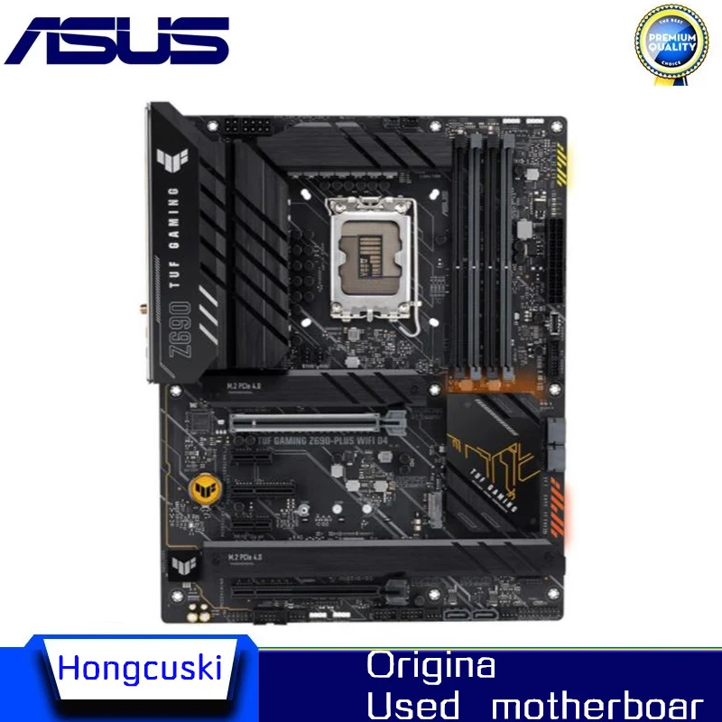 Used Z690A For Asus TUF GAMING Z690-PLUS WIFI D4 Original Desktop For Intel Z690 Motherboard LGA 1700 Support 12900KF 12700K