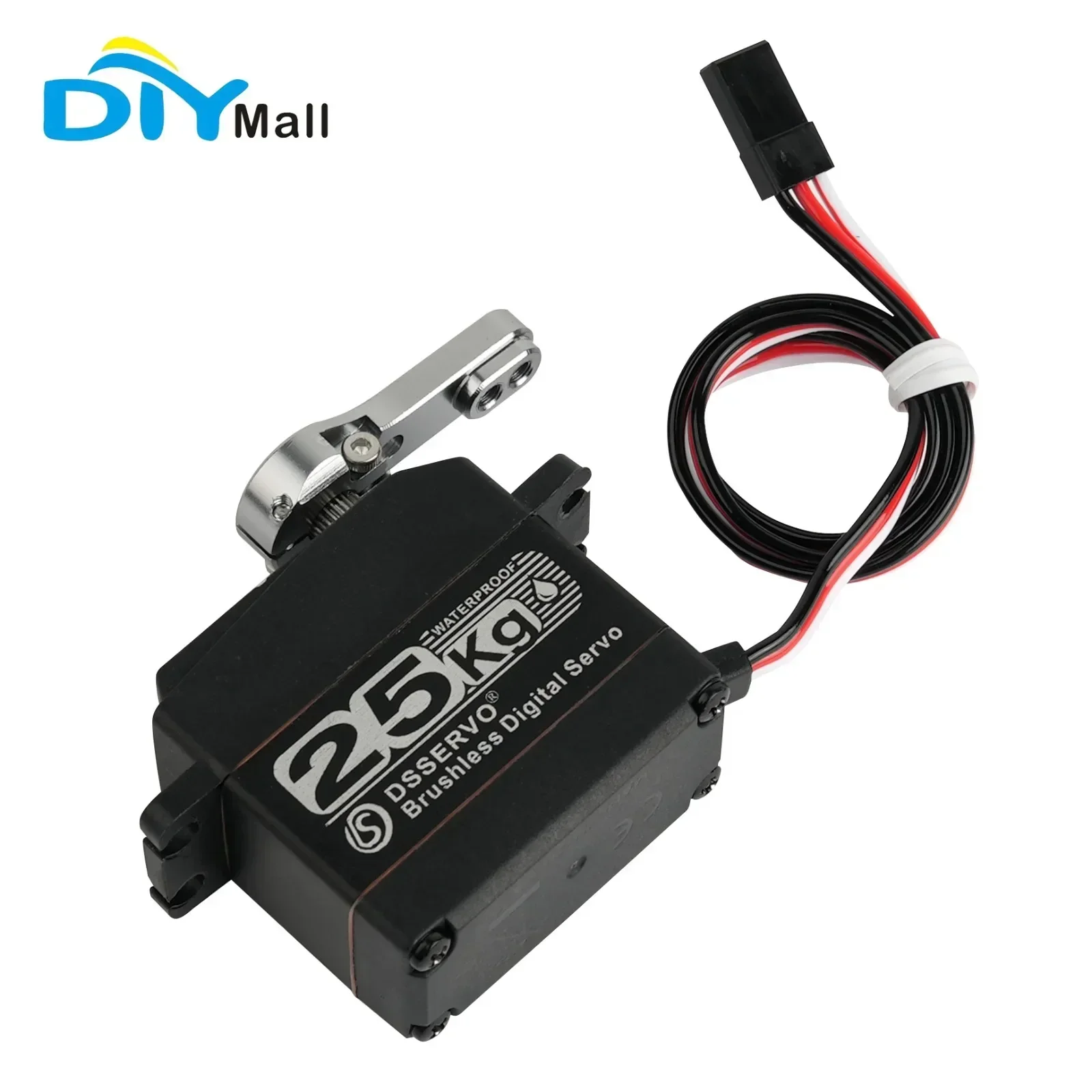 25KG Digital Servo Brushless Motor Semi-Metal Single Axis Waterproof 8.4V WITH Bracket AND 25T Rocker Arm