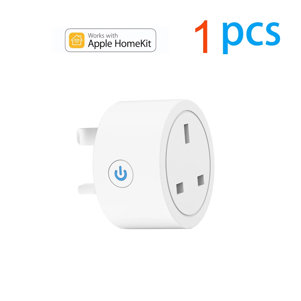 20A Tuya Smart Socket WiFi UK Plug 3pin Adapter Home Alexa Voice Control With Energy Monitering Timer Function Power Outlet Set image 3