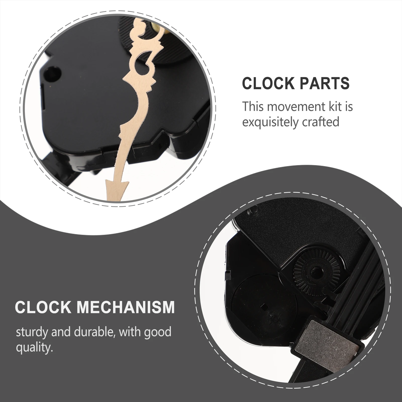 

1Set High Quality Clock Movement Set Silent Operation Accurate Timekeeping Easy to Install Replacement Parts Clock Movement Kit