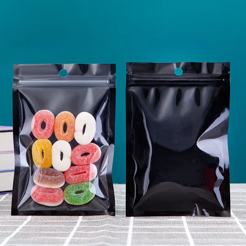 Black Clear Front Zip Lock Bag - Food Like Snacks recension och pris