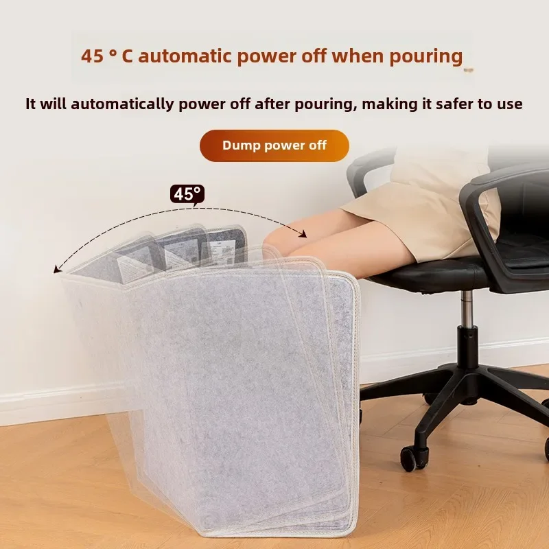 Foldable Foot Warmer  3-Level Adjustable Desk Heater  Smart Temperature-Controlled Foot Warmer  Timed Knee Heating Pad