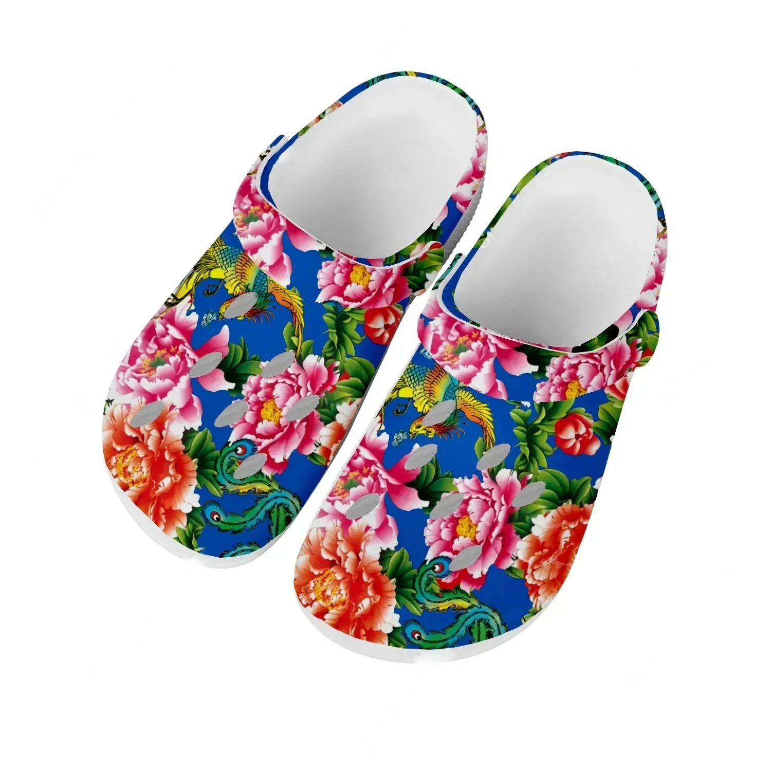 Northeast Big Flower Design Water Shoes Mens Womens Home Garden Clogs Customizd Sandals Beach Breathable Hole Slippers