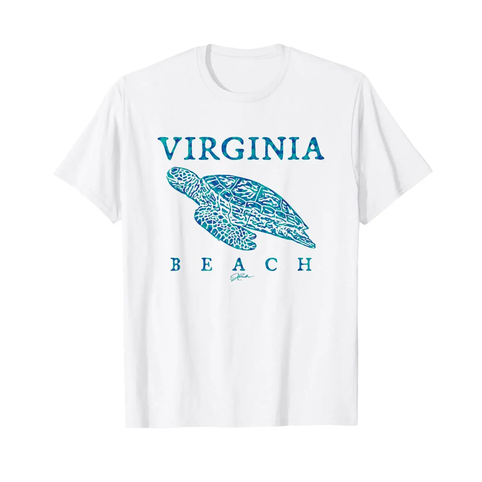 JCombs Virginia Beach VA Gliding Sea Turtle T Shirt vintage Washed Comfortable graphic Soft Casual Versatile Stylish