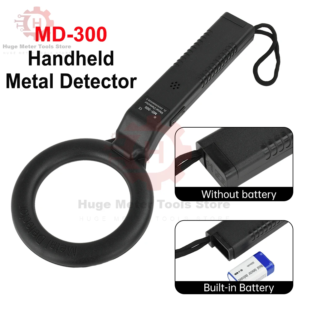 MD-300 เครื่องตรวจจับโลหะแบบมือถือ Pinpointer Induction Professional Scanner ความไวสูงตรวจจับเครื่องมือเครื่องสแกนโลหะ