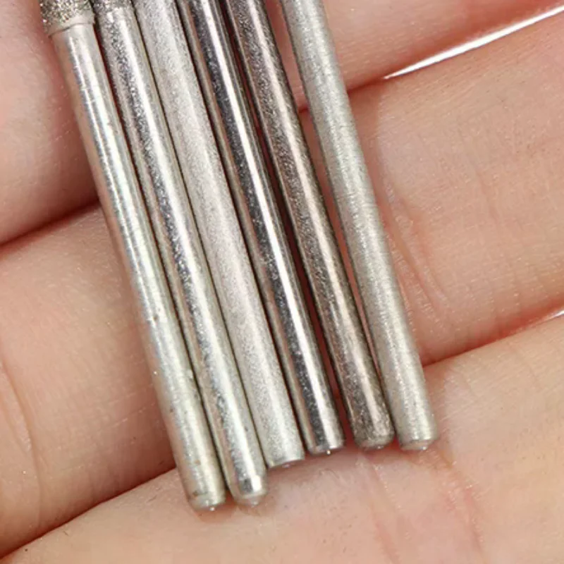 6Pcs 1-4mm Grinding Head Needle Bits Burrs Engraving Carving Tool 2.35mm