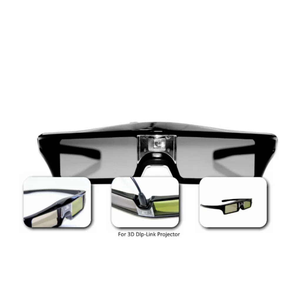 نظارات ZIICOYO DLP-LinK ثلاثية الأبعاد، متوافقة مع 96-144 هرتز، مناسبة لأجهزة العرض ثلاثية الأبعاد من العلامات التجارية الكبرى لتقنية DLP-LINK