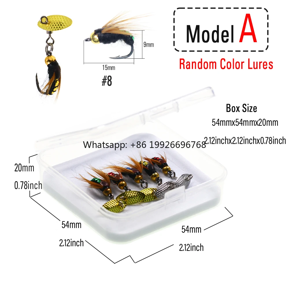 

Fly Fishing Flies Lure 5pcs/Box Spinnerbaits Spoon Scud Fly for Trout Tying Fishing Streamer Tying Artificial Lure Spinners fact