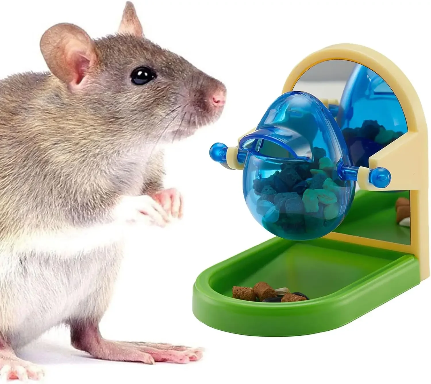 Rat Enrichment Toys Interactive Foraging Toys For Rats Intelligence Growth Rat Enrichment Puzzle Games Treat Dispensing Slow