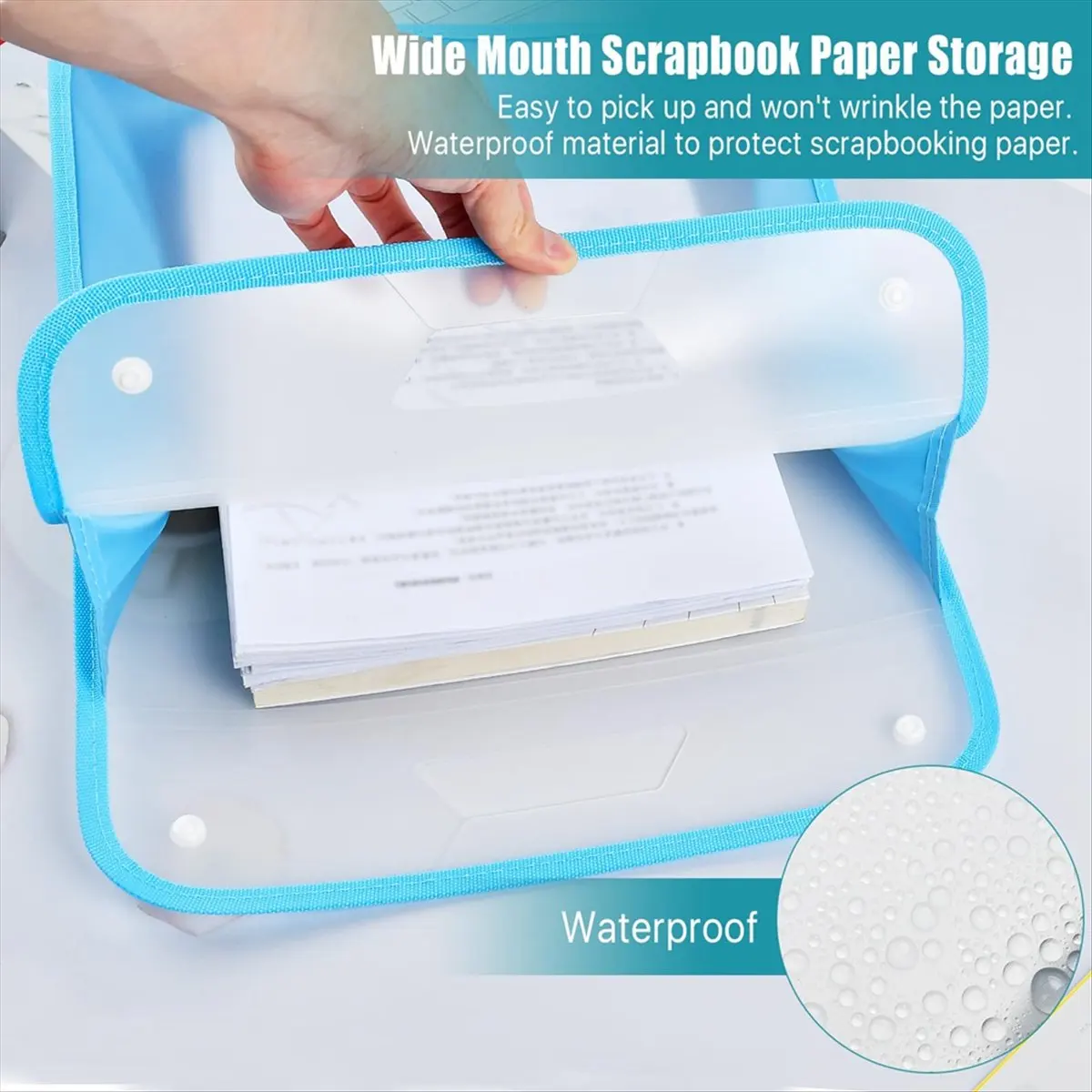 Latest ABBQ-5 Pack Scrapbook Paper Storage Organizer, Multi Color Expanding Paper for 12 x 12 Sheets, Scrapbook Paper Storage