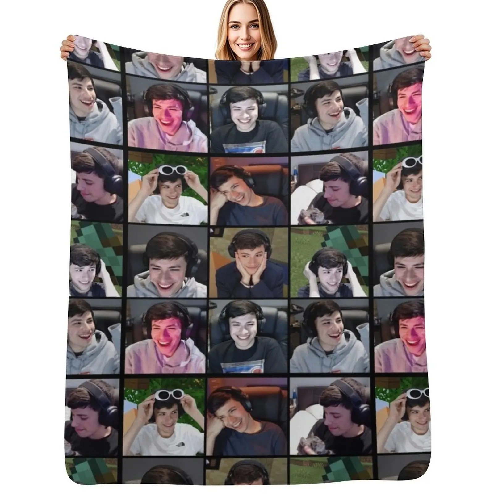 

GeorgeNotFound Throw Blanket Soft Breathable Blanket for Night Sleeping