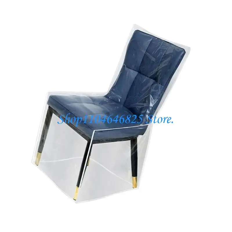 PVC Chair Slipcover Protects Against Dust Clear Chair Protector for Home Dining Room Chair Sleeve