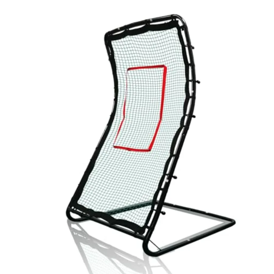 

Baseball Softball Rebounder - 42x72in Heavy-Duty Steel Frame HDPE Net - Multi-Position Return Trainer for Backyard Sports Pract