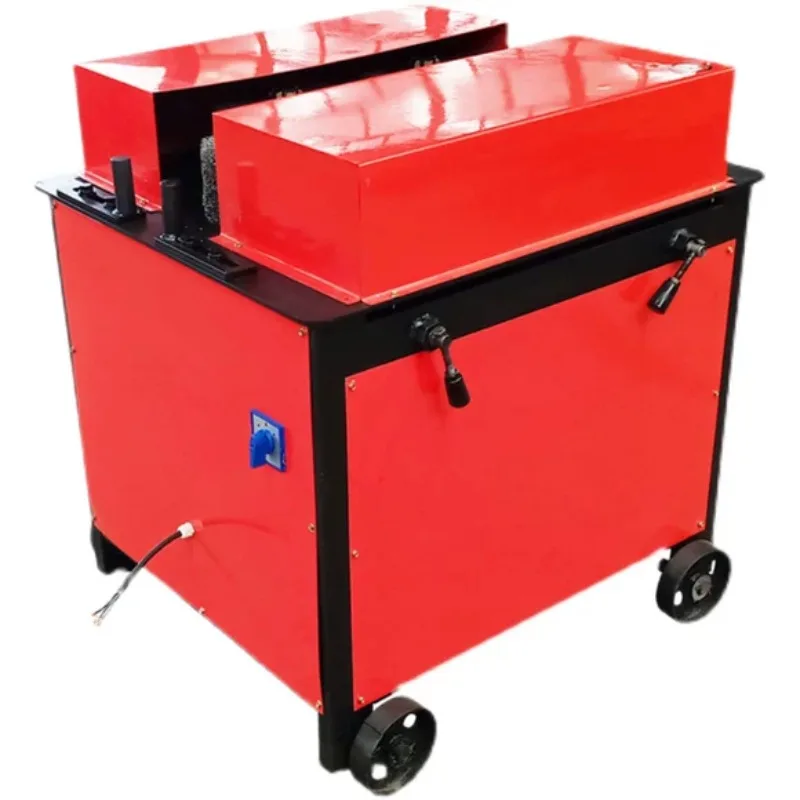 Platform Steel Bar Rust Remover Machine For Steel Plate Square Tube Round Tube Scrap Metal Surface Descaling Grinding Machine