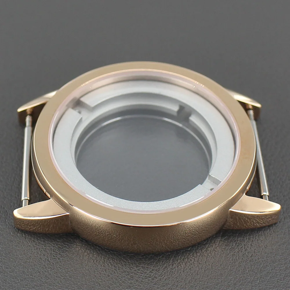 Roségold 42mm Uhrengehäuse Edelstahl Uhrenzubehör für ETA 2824 PT5000 Uhrwerk 34,5mm Zifferblatt Saphirglas – Detail 9