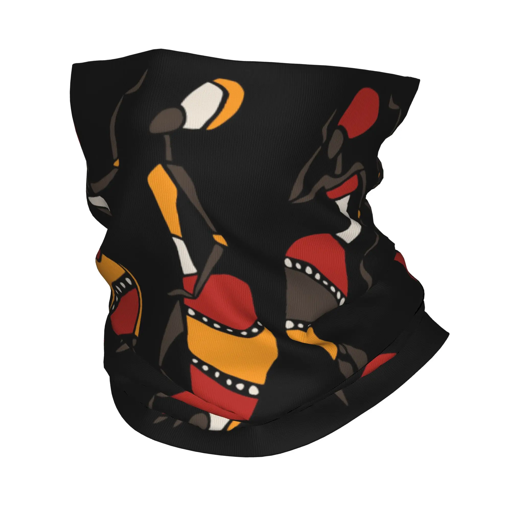 African Dancers Bandana Neck Gaiter Printed Magic Scarf Multifunction Balaclava Riding For Men Women Adult